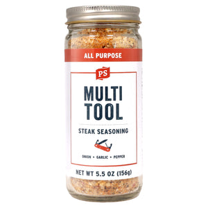 PS Seasoning Multi-Tool Steak Seasoning — all-purpose seasoning for steak, burgers, pork chops, and grilled chicken in shaker bottle