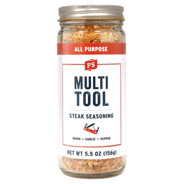 PS Seasoning Multi-Tool Steak Seasoning — all-purpose seasoning for steak, burgers, pork chops, and grilled chicken in shaker bottle