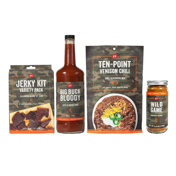 PS Seasoning Deer Camp Set — wild game seasoning bundle for hunters with venison and wild game flavors