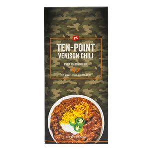 PS Seasoning Ten-Point Venison Chili Mix — hunter-grade chili seasoning for venison, elk, and wild game
