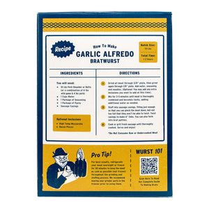 PS Seasoning Garlic Alfredo Sausage Kit — make fresh bratwurst at home - up to 10 lbs