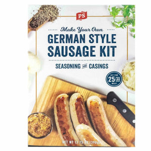 German Style Sausage Kit - PS Seasoning - Make your own 25 lbs of bratwurst and sausage with everything you need
