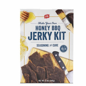 PS Seasoning Honey BBQ Jerky Kit — 15 lb sweet-and-tangy jerky-making kit with Honey BBQ seasoning and jerky cure for venison, beef, and wild game
