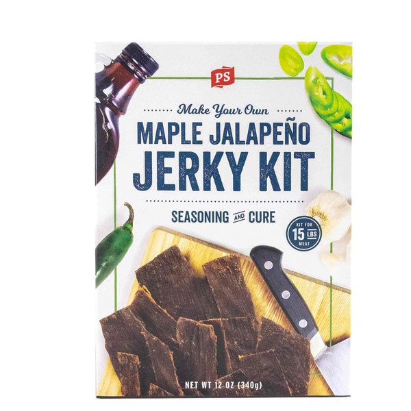 PS Seasoning Maple Jalapeno Jerky Kit — 15 lb sweet-and-spicy jerky kit with Maple Jalapeno seasoning and jerky cure
