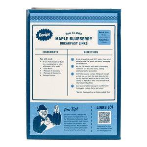 Maple Blueberry Breakfast Sausage Kit - PS Seasoning - instructions