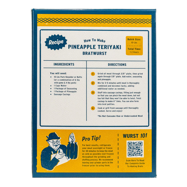 Pineapple Teriyaki Sausage Kit - make homemade sausage - PS Seasoning
