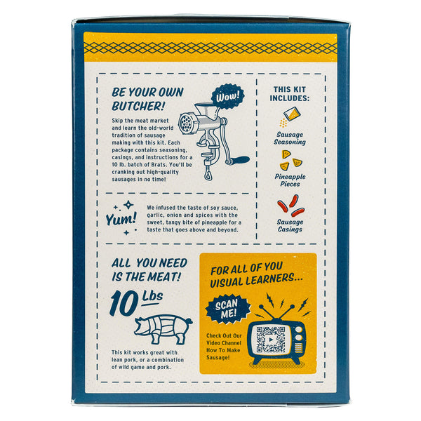 Pineapple Teriyaki Sausage Kit - instruction panel