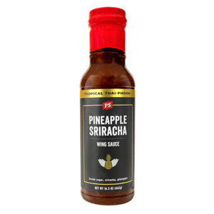 PS Seasoning Pineapple Sriracha Wing Sauce — Hawaiian-Thai fusion pineapple Sriracha wing sauce for chicken wings and shrimp