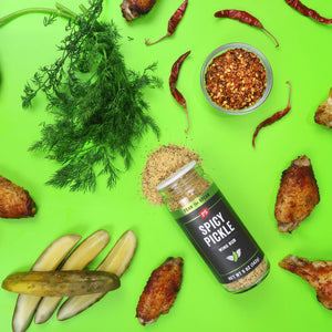 Spicy Pickle Wing Rub with pepper, dill and chili