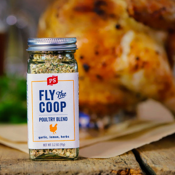 fly the coop chicken seasoning with garlic lemon and herbs