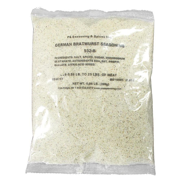 Packaged German Bratwurst Seasoning ready to be shipped and delivered.