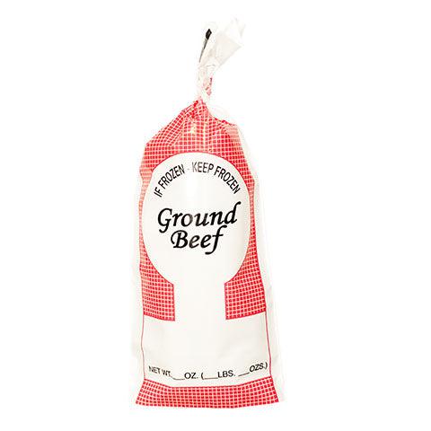 Ground Hamburger Bags 1lb Clear Wild Game Meat Processing Bags