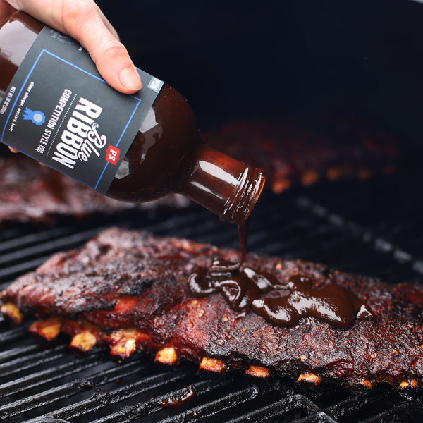 Blue Ribbon sauce on ribs