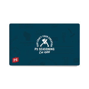 PS Seasoning & Spices gift card, a rectangular card with branded design, ideal for gifting spice and seasoning products.