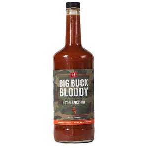 PS Seasoning Big Buck Bloody Mix — full-bodied bloody mary mix with heat and spice for deer camp cocktails
