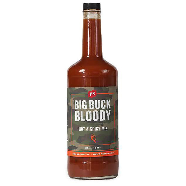 PS Seasoning Big Buck Bloody Mix — full-bodied bloody mary mix with heat and spice for deer camp cocktails
