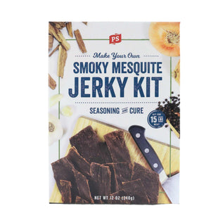 PS Seasoning Mesquite Jerky Kit — 15 lb sweet-and-smoky mesquite-flavored jerky kit with Mesquite seasoning and jerky cure
